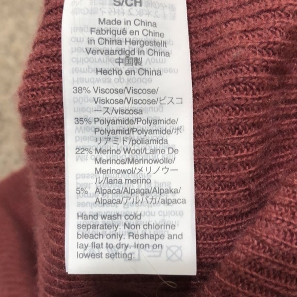 Madewell Baybrook Sweater Size Small Red Lantern Sleeve Pullover - Picture 7 of 11